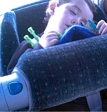 asleep in carseat