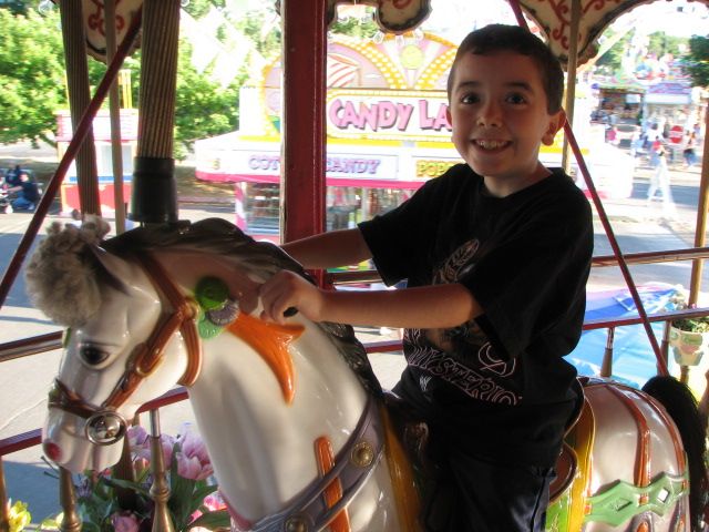 david on merry-go-round