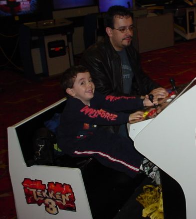 david playing tekken